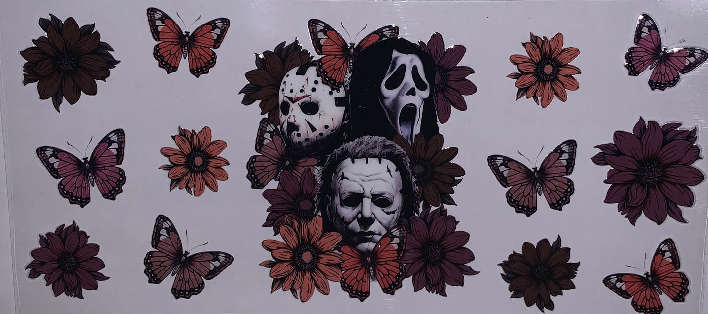 Killers With Butterfies and Flowers Wrap